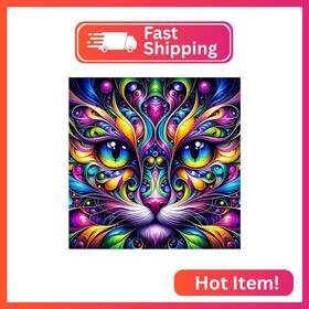 Re-dp-qy051 Rekxtmo Cat Diamond Art Kits For Adults 5d Painting Animal Dimond