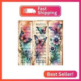 Re-dp-qy089 Rekxtmo Diy Butterfly Diamond Art Kits For Adults 5d Painting Begin