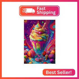 Wx10843 Ricuved Colorful Diamond Painting Kits For Adults 5d Ice Cream