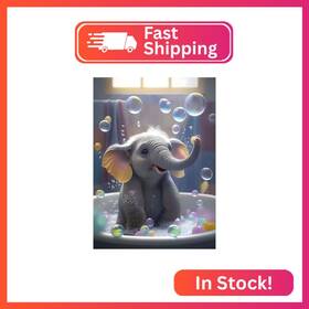 Wx4073 Ricuved Diamond Painting Kits For Adults Elephant Art 5d Animal Di