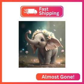 Wx6777 Ricuved Elephant Diamond Painting Kits For Adults Art 5d Animal Di