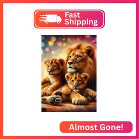 Wx7691 Ricuved Lion Diamond Painting Kits For Adults Animal Art Adult