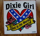 Roses Dixie Girl World Stickers Red Heart 3 The Rebel