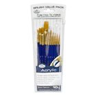 Svp1 Rset-svp1 Royal Langnickel Brush Gold Taklon Paint Brushes Pc Set