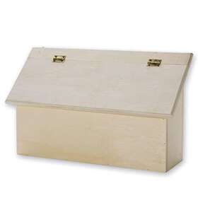 S&s Worldwide 840614134254 Unfinished Wood Letter/mail Box. Fully Assembled And Ready To Dec