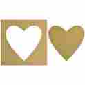 Sb2168 Kaisercraft Beyond The Page Mdf Silhouette Wall Art 12 X12 Frame-large Heart 883416121688