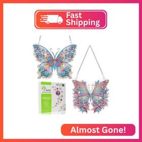 Sg-hg089 Scettar 2 Pcs Dimond Art Paintings Butterfly Diamond Kits For Adults Diy C
