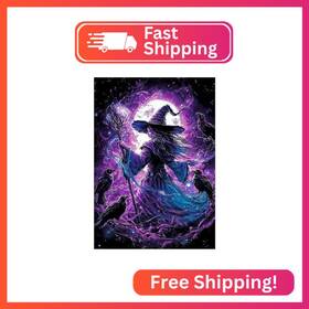 Senqao Dl024 Witch Diamond Painting Kits For Adults 5d Halloween Art