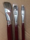1840 Series1840 Da Vinci Black Sable Paint Brush Lot Of Size