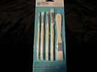Set Of 4 Round And Flat Top Natural Bristles 028995322440