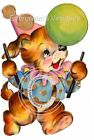 An732 Shabby Vintage Puppy Party Dog Waterslide Decals Retro