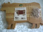 Shape Walnut Hollow Farm Primitive Country Wooden Cow Checkerboard Game Solid Wood Tole Painting Craft 046308087817