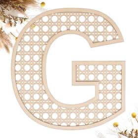 She Love 795299499122 Wooden Rattan Letters 8 Inch Wood G For Wall Decor Crafts