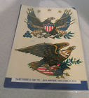 1104d Shield Flag Decals Nip Decorative Vintage Meyercord Eagles Transfers