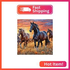 Sjt-d040 Sjutouci Horse Diamond Painting Kits For Adults Art Beginners