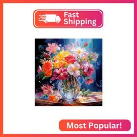 Sjutouci Sjt-d072 Diamond Painting Kits For Adults Colorful Flower Art