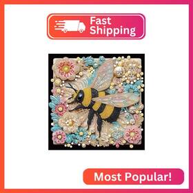 Sjt-sd014 Sjutouci Diamond Painting Kits For Adults 5d Flower Bee Special Shape A