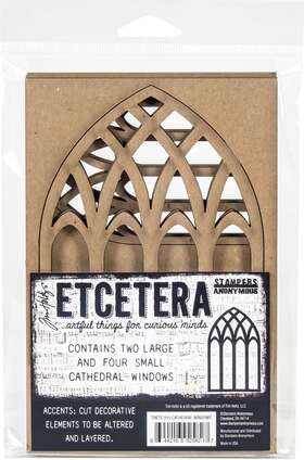 Windowsthetc015 Stampers Anonymous Thetc015 3 Pack Tim Holtz Etcetera Cathedral
