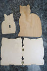 A8051 Surface Artistic Craft Supply Cats Box Of Projects Unpainted