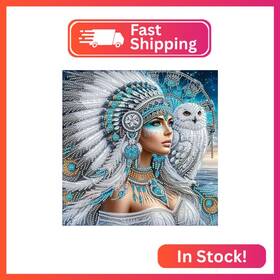Suutang-native1 Suutang Special Shape Diamond Art Kits For Adults Beginners Native Indian 5d Di