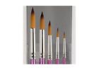 T1-rl-5set Creative Inspirations Paint Brushes Long Solid Resin Handle
