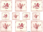 Toile Tile Decals Wateslide Red Country French Shabby