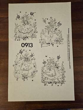 0913 Tri-chem Butterfly Girls Discovery Kit Set 4 Pictures To Paint Nos 1983 Usa