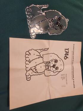 1746 Tri-chem Vintage Inch Nos 1983 Sun-glo Dog #1746