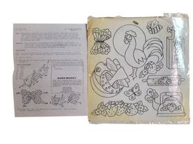 1857 Tri-chem New 1982 Kitchen Decorations Sun-glo Vintage With Instructions #1857