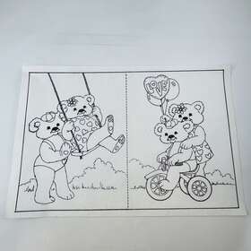 7159 Tri-chem Teddy Love Pictures #7159 Chart Picture To Paint 1983 Vintage