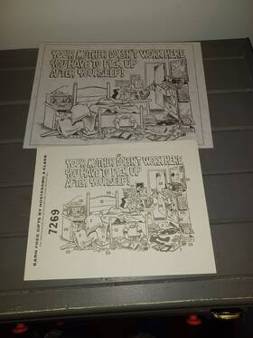 7269 Tri-chem Humor Sampler 9x12 Inch Picture To Paint Your Mother Doesnftt Work Here