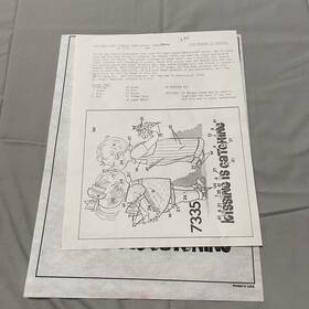 6973 Tri Chem 7335 Kissing Is Catching Girl Boy Flowers With Instructions