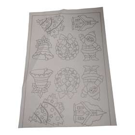 7354 Tri-chem Ready To Paint Craft Liquid Embroidery N Puff Christmas Ornaments