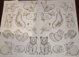 7369 Tri-chem Christmas Ornaments Cutouts Animal Prize Pig Picture Trichem 22 Total 7369 Tri-chem Christmas Ornaments Cutouts Animal Prize Pig Picture Trichem 22 Total