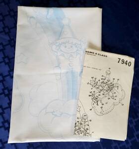 7940 Tri-chem Crib Cover Liquid Embroidery Picture W Instructions