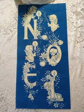 7961 Tri Chem Noel Panel Suede Picture Blue Midnight Shade