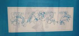 8193 Tri Chem Teddy Bears And Goose Ice Cream Picture To Paint Trichem 9x18 Inch