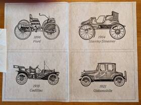 8353 Tri-chem Pictures To Paint Liquid Embroidery Antique Cars With Instructions