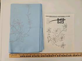 Tri-chem 8413 Tri-chem Stamped Daisy Chain Tablecloth 54 Inch X70 For Liquid Embroidery #8413