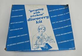 938-50319 Tri-chem Vtg 1983 Discovery Kit 0882 Silhouette Scenes Accessories Paint Frames