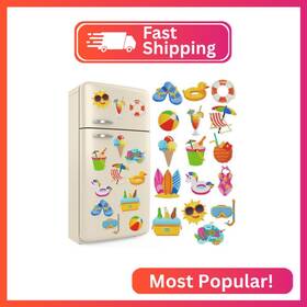 Meq-umigy-2489 Umigy 16 Pcs Summer Beach Diamond Art Magnet Kits Painting Magnets