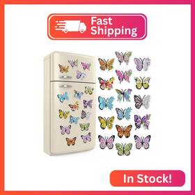 Meq-umigy-72 Umigy 16 Pcs Butterfly Diamond Art Magnets Kits For Refrigerator Diamo