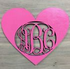 X15.4 Unfinished Valentine Monogram " 17.4 Laser Wooden "x15.4 Cut Heart Custom