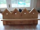 Unknown Unfinished Wood Birdhouse Peg Shelf New Ready To Paint 742799155515
