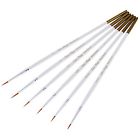 Ushb016wh Fine Detail Pointedround Paintbrushes Paint Brush Set Pieces Miniature Art