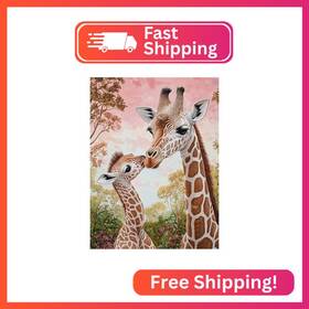Fba-kb-827-giraffe Vaiieyo 5d Diy Diamond Art Kits For Adults Giraffe Painting Animal Ful