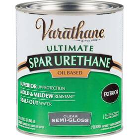 242186h Varathane Semi-gloss Clear Low Voc Exterior Spar Urethane 1 Quart