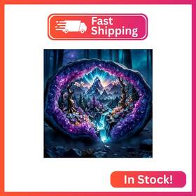 Tq18 Vclkdiy Crystal World Landscape Diamond Art Kits For Adults 5d Painting Fo