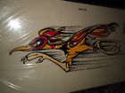 W-26 Decoral Decal Road Runner Roadrunner Vintage Hand Painted