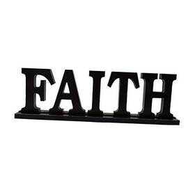 Waroom Home 795787179444 Wood Faith Sign For Decor Wooden Block Letters Rustic Tabletop